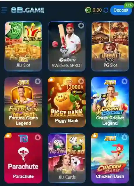 8b game interface