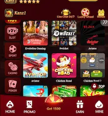 Kanz1 game interface