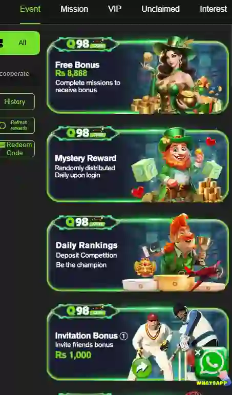 Q 98 game Bonus